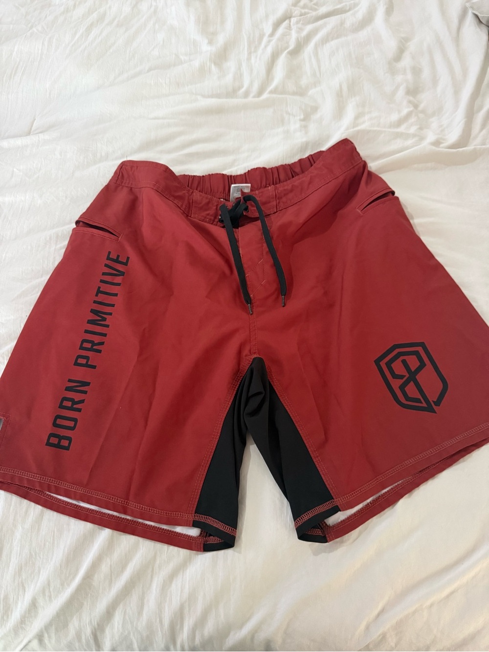 Born Primitive Red Athletic Shorts